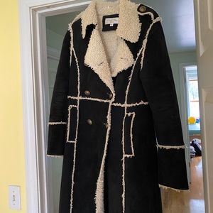 Tasha Polizzi women’s black military coat